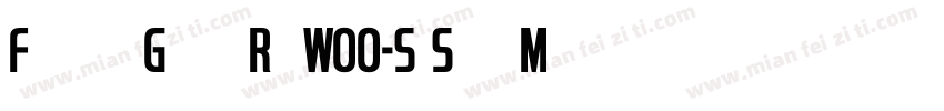 FranklinGothicRawW00-SmSerifMd Regu字体转换